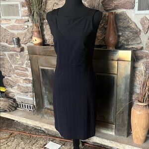 Ann Taylor Classic Black Midi Dress